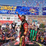 Truex wins Toyota/Save Mart 350, cruises to victory circle after late pit stop Truex wins Toyota/Save Mart 350, cruises to victory circle after late pit stop