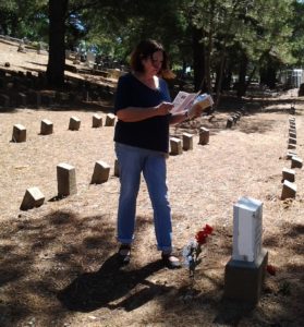 Cathy Basen taking the PFRP self-guided tour