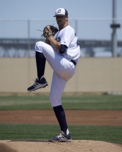 Clippers pitcher Logan Campbell