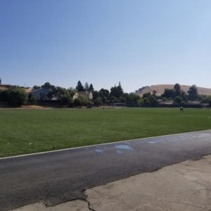 The new playing field at Las Juntas Elementary