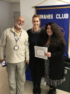 Denis Smith,  Martinez Kiwanis President; Lara DeLaney, Martinez Councilmember; and Debbie Toth, Speaker