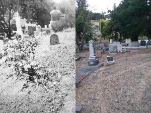 A then and now look at the potential gravesite of Velda's from 1934 and a current view from 2019.