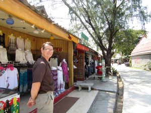 Jeff shopping in Thailand.