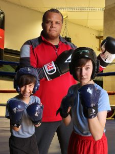 Gideon Klapow, Joey Dean, and instructor Gary Stanford Jr. 